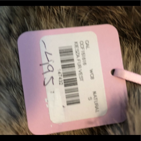 Calypso St Barth Kiesza Rabbit Fur Vest Sz S NWT - Picture 9 of 10